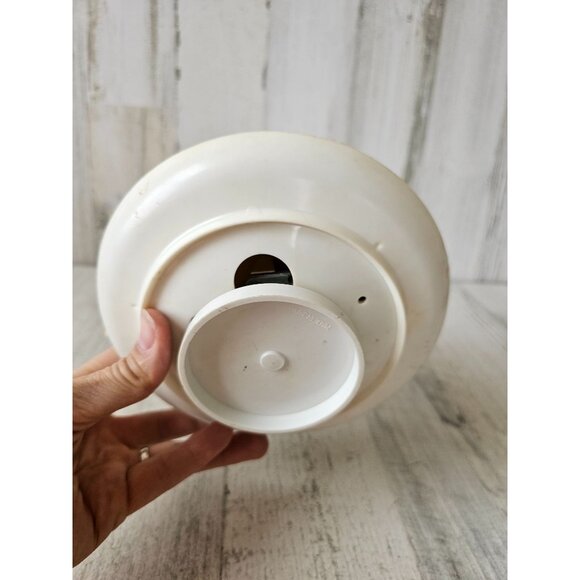 Antique Santa musical rotating house flocked Xmas tree reindeer decor - Picture 8 of 8